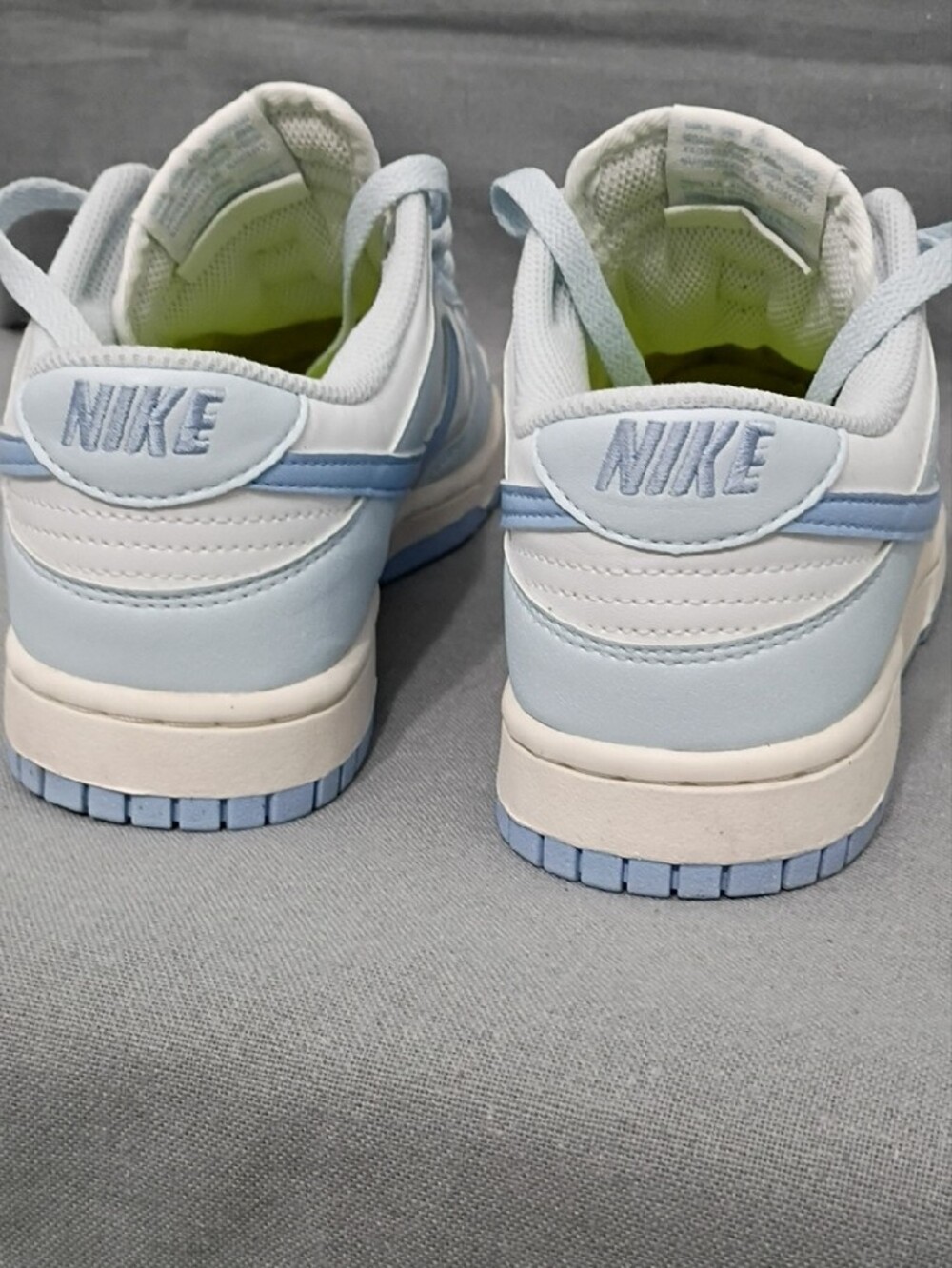 Nike Women's Dunks Low-Top Sneakers - Light Blue & White Size 8 - Picture 6 of 13